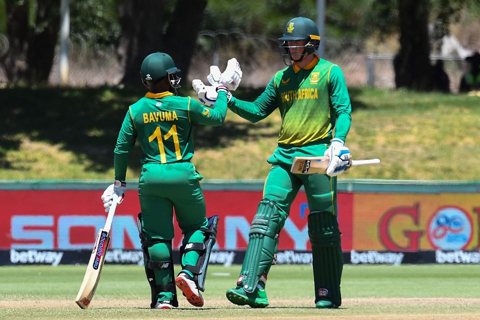Bavuma and Von der Dussen scored centuries for South Africa