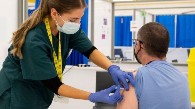 The coronavirus is getting weaker because of the vaccine.